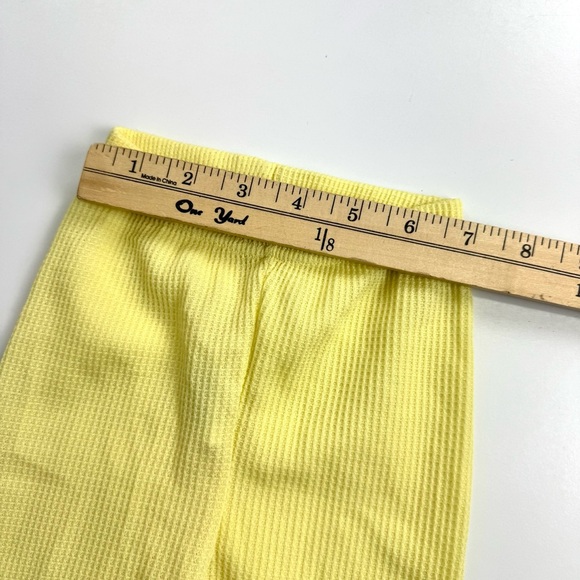 Vintage 80s Warner Bros Bugs Bunny Yellow Thermal Baby Pajama Set Sz 12M Retro - Picture 9 of 11